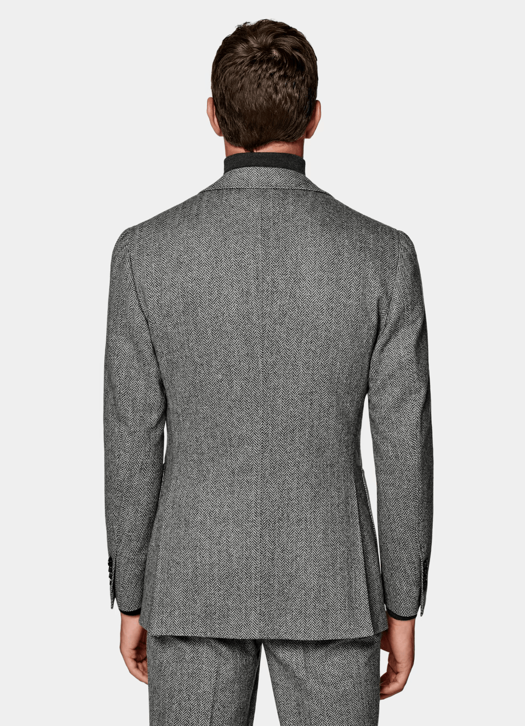 Tiavllya Tiavllya Fashion Men's 3 Piece Suit Herringbone Tweed Notch Lapel Tuxedos (Blazer+vest+Pants)