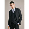 Tiavllya Tiavllya Fashion Men's 3 Pieces Double Breasted Suit Striped Tuxedos For Prom(Blazer+Vest+Pants)