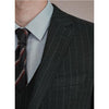 Tiavllya Tiavllya Fashion Men's 3 Pieces Double Breasted Suit Striped Tuxedos For Prom(Blazer+Vest+Pants)