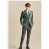 Tiavllya Tiavllya Fashion Men's 3 Pieces Flat Peak Lapel Tuxedos For Party (Blazer+vest+Pants)