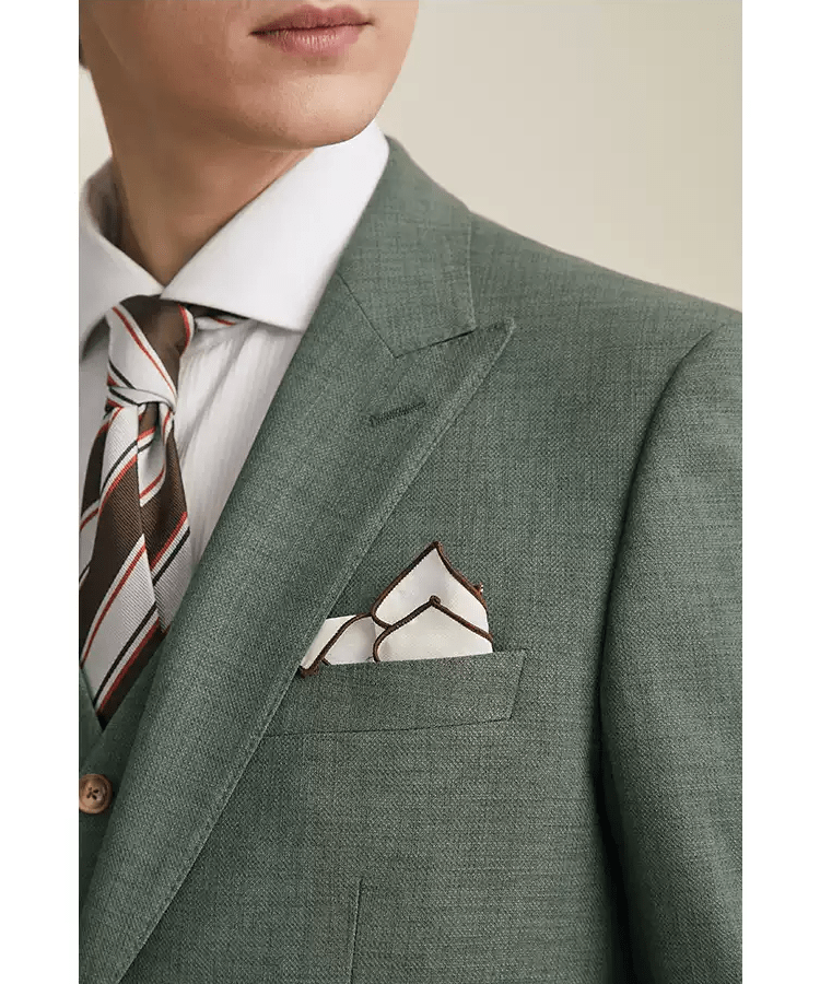 Tiavllya Tiavllya Fashion Men's 3 Pieces Flat Peak Lapel Tuxedos For Party (Blazer+vest+Pants)