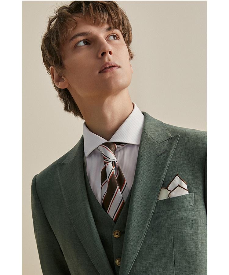 Tiavllya Tiavllya Fashion Men's 3 Pieces Flat Peak Lapel Tuxedos For Party (Blazer+vest+Pants)