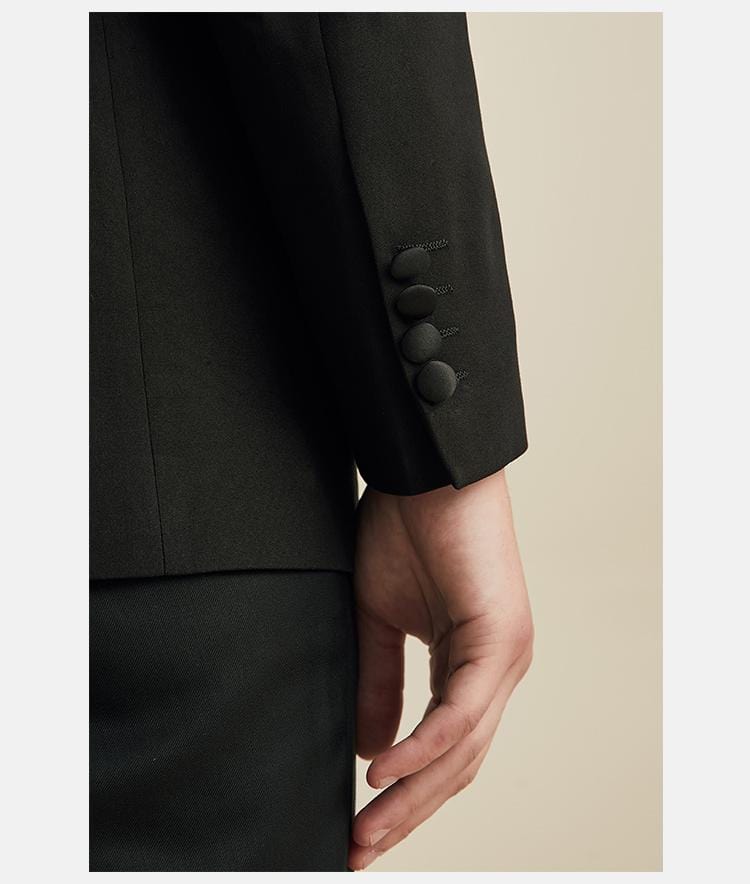 Tiavllya Tiavllya Fashion Men's 3 Pieces Flat Peak Lapel Tuxedos For Party (Blazer+vest+Pants)