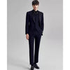 Tiavllya Tiavllya Fashion Men's 3 Pieces Flat Peak Lapel Tuxedos For Party (Blazer+vest+Pants)