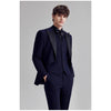 Tiavllya Tiavllya Fashion Men's 3 Pieces Flat Peak Lapel Tuxedos For Party (Blazer+vest+Pants)