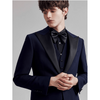 Tiavllya Tiavllya Fashion Men's 3 Pieces Flat Peak Lapel Tuxedos For Party (Blazer+vest+Pants)