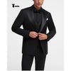 Tiavllya Tiavllya Fashion Men's 3 Pieces Flat Peak Lapel Tuxedos For Party (Blazer+vest+Pants)