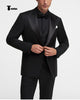 Tiavllya Tiavllya Fashion Men's 3 Pieces Flat Peak Lapel Tuxedos For Party (Blazer+vest+Pants)