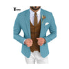 Tiavllya Tiavllya Fashion Men's 3 Pieces Houndstooth Notch Lapel Tuxedos (Blazer+vest+Pants)