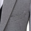 Tiavllya Tiavllya Fashion Men's 3 Pieces Houndstooth Notch Lapel Tuxedos (Blazer+vest+Pants)