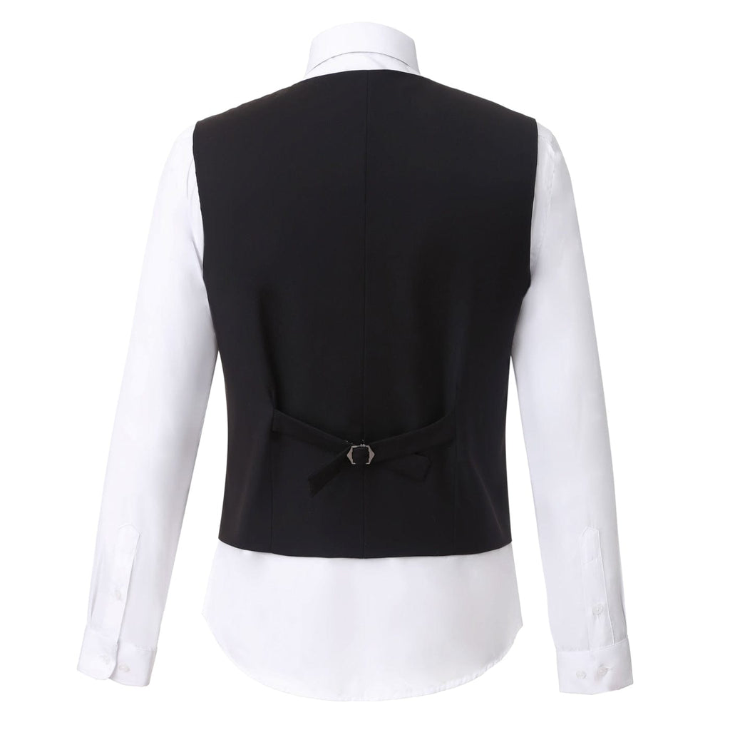 Tiavllya Tiavllya Fashion Men's 3 Pieces Houndstooth Notch Lapel Tuxedos (Blazer+vest+Pants)