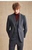 Tiavllya Tiavllya Fashion Men's 3 Pieces Houndstooth Peak Lapel Tuxedos (Blazer+vest+Pants)