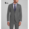 Tiavllya Tiavllya Fashion Men's 3 Pieces Slim Fit Striped Notch Lapel Tuxedos (Blazer+Pants)