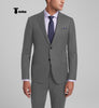 Tiavllya Tiavllya Fashion Men's 3 Pieces Slim Fit Striped Notch Lapel Tuxedos (Blazer+Pants)