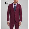 Tiavllya Tiavllya Fashion Men's 3 Pieces Slim Fit Striped Notch Lapel Tuxedos (Blazer+Pants)