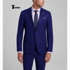 Tiavllya Tiavllya Fashion Men's 3 Pieces Slim Fit Striped Notch Lapel Tuxedos (Blazer+Pants)