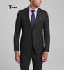 Tiavllya Tiavllya Fashion Men's 3 Pieces Slim Fit Striped Notch Lapel Tuxedos (Blazer+Pants)
