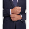 Tiavllya Tiavllya Fashion Men's 3 Pieces Slim Fit Striped Notch Lapel Tuxedos (Blazer+Pants)