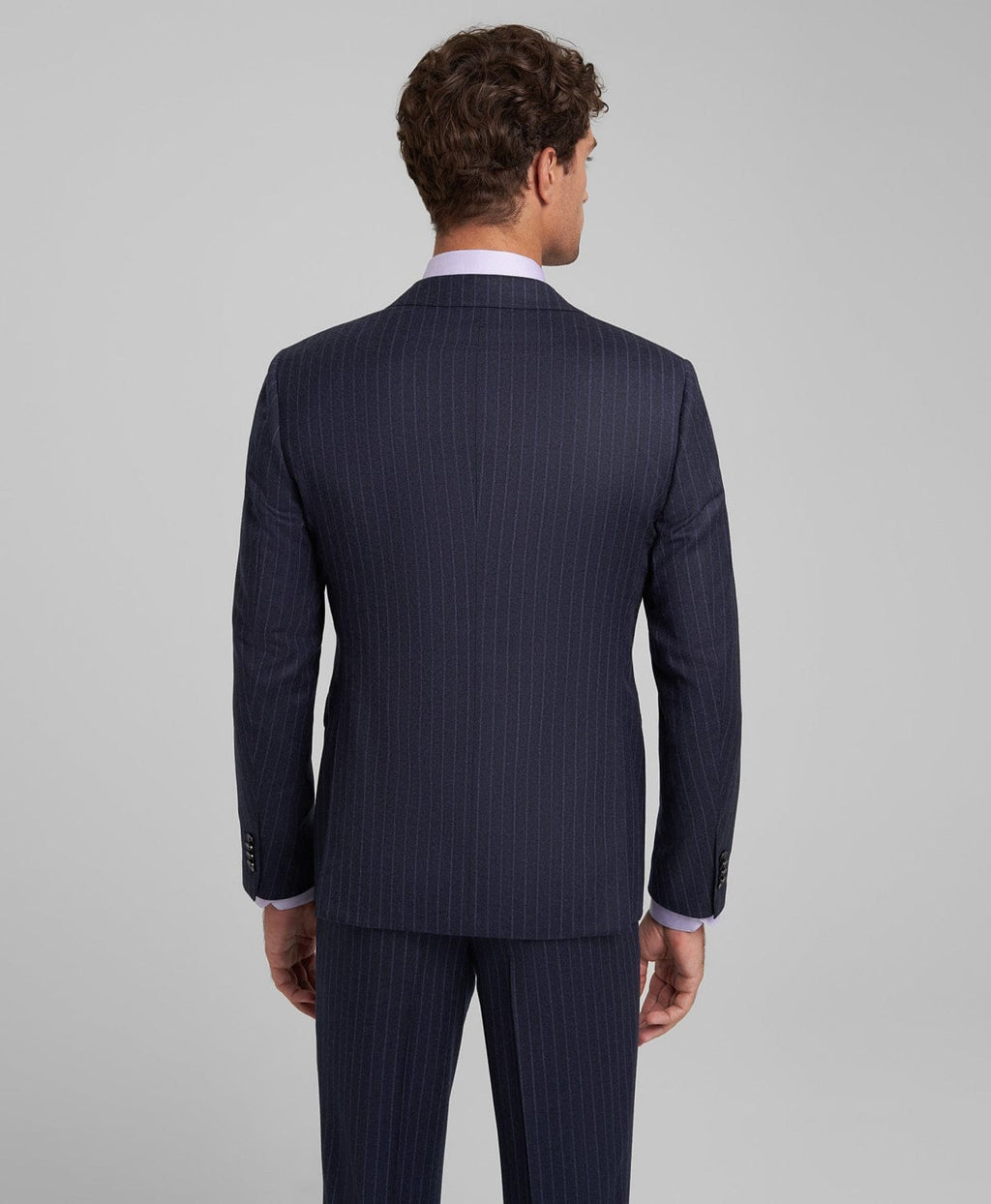 Tiavllya Tiavllya Fashion Men's 3 Pieces Slim Fit Striped Notch Lapel Tuxedos (Blazer+Pants)