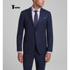 Tiavllya Tiavllya Fashion Men's 3 Pieces Slim Fit Striped Notch Lapel Tuxedos (Blazer+Pants)