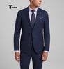 Tiavllya Tiavllya Fashion Men's 3 Pieces Slim Fit Striped Notch Lapel Tuxedos (Blazer+Pants)