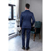 Tiavllya Tiavllya Fashion Men's 3 Pieces Slim Fit Striped Peak Lapel Tuxedos (Blazer+Pants)