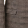 Tiavllya Tiavllya Fashion Men's 3 Pieces Tweed Plaid Notch Lapel Suit (Blazer+vest+Pants)