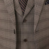 Tiavllya Tiavllya Fashion Men's 3 Pieces Tweed Plaid Notch Lapel Suit (Blazer+vest+Pants)