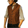 Tiavllya Tiavllya Fashion Men's Classic Tweed Herringbone Notch Lapel Waistcoat