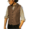 Tiavllya Tiavllya Fashion Men's Classic Tweed Herringbone Notch Lapel Waistcoat