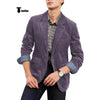 Tiavllya Tiavllya Fashion Men's Corduroy Suit Retro Slim Fit Notch Lapel Sports Jacket