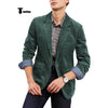Tiavllya Tiavllya Fashion Men's Corduroy Suit Retro Slim Fit Notch Lapel Sports Jacket