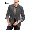 Tiavllya Tiavllya Fashion Men's Corduroy Suit Retro Slim Fit Notch Lapel Sports Jacket