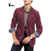 Tiavllya Tiavllya Fashion Men's Corduroy Suit Retro Slim Fit Notch Lapel Sports Jacket