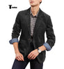 Tiavllya Tiavllya Fashion Men's Corduroy Suit Retro Slim Fit Notch Lapel Sports Jacket