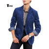 Tiavllya Tiavllya Fashion Men's Corduroy Suit Retro Slim Fit Notch Lapel Sports Jacket