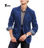Tiavllya Tiavllya Fashion Men's Corduroy Suit Retro Slim Fit Notch Lapel Sports Jacket