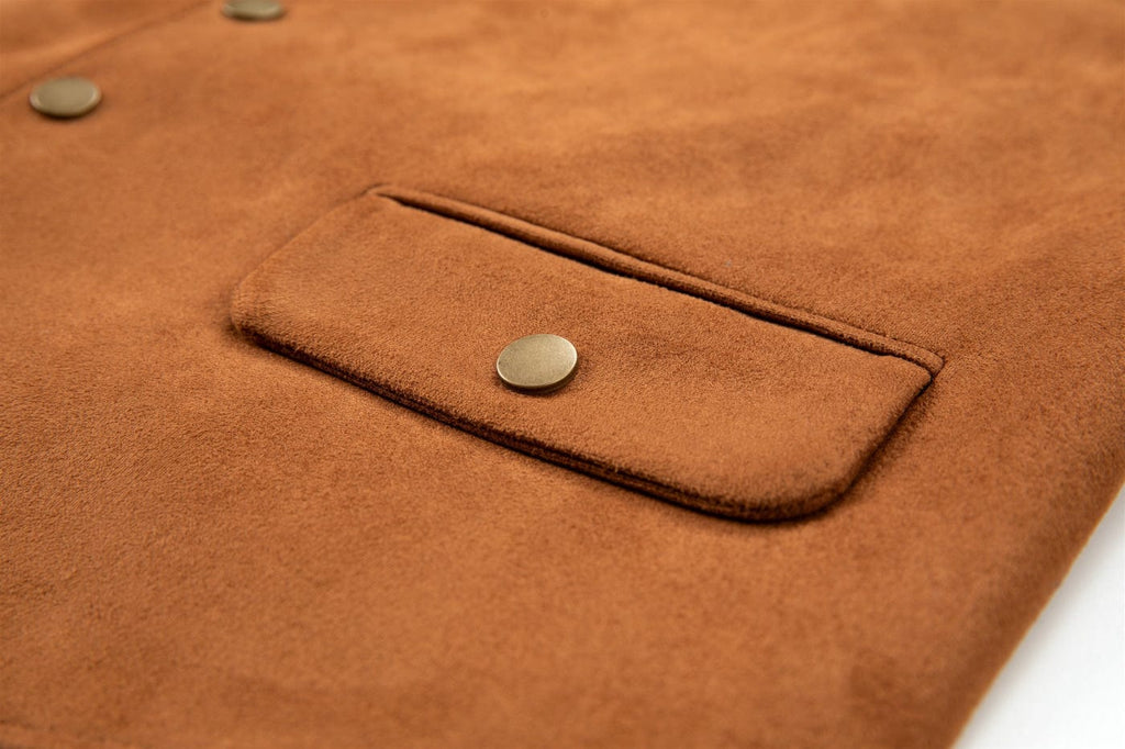 Tiavllya Tiavllya Fashion Men's Fashion Suede V Neck Waistcoat Denim Vest