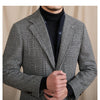 Tiavllya Tiavllya Fashion Men's Flat Plaid Notch Lapel Blazer