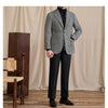 Tiavllya Tiavllya Fashion Men's Flat Plaid Notch Lapel Blazer