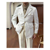 Tiavllya Tiavllya Fashion Men's Retro Slim Fit Notch Lapel Flat Suit Multi-Pocket Casual Jacket