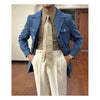 Tiavllya Tiavllya Fashion Men's Retro Slim Fit Notch Lapel Flat Suit Multi-Pocket Casual Jacket