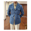 Tiavllya Tiavllya Fashion Men's Retro Slim Fit Notch Lapel Flat Suit Multi-Pocket Casual Jacket