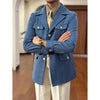Tiavllya Tiavllya Fashion Men's Retro Slim Fit Notch Lapel Flat Suit Multi-Pocket Casual Jacket