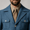 Tiavllya Tiavllya Fashion Men's Retro Slim Fit Notch Lapel Flat Suit Multi-Pocket Casual Jacket