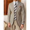Tiavllya Tiavllya Fashion Men's Slim Fit Houndstooth Notch Lapel Flat Blazer For wedding