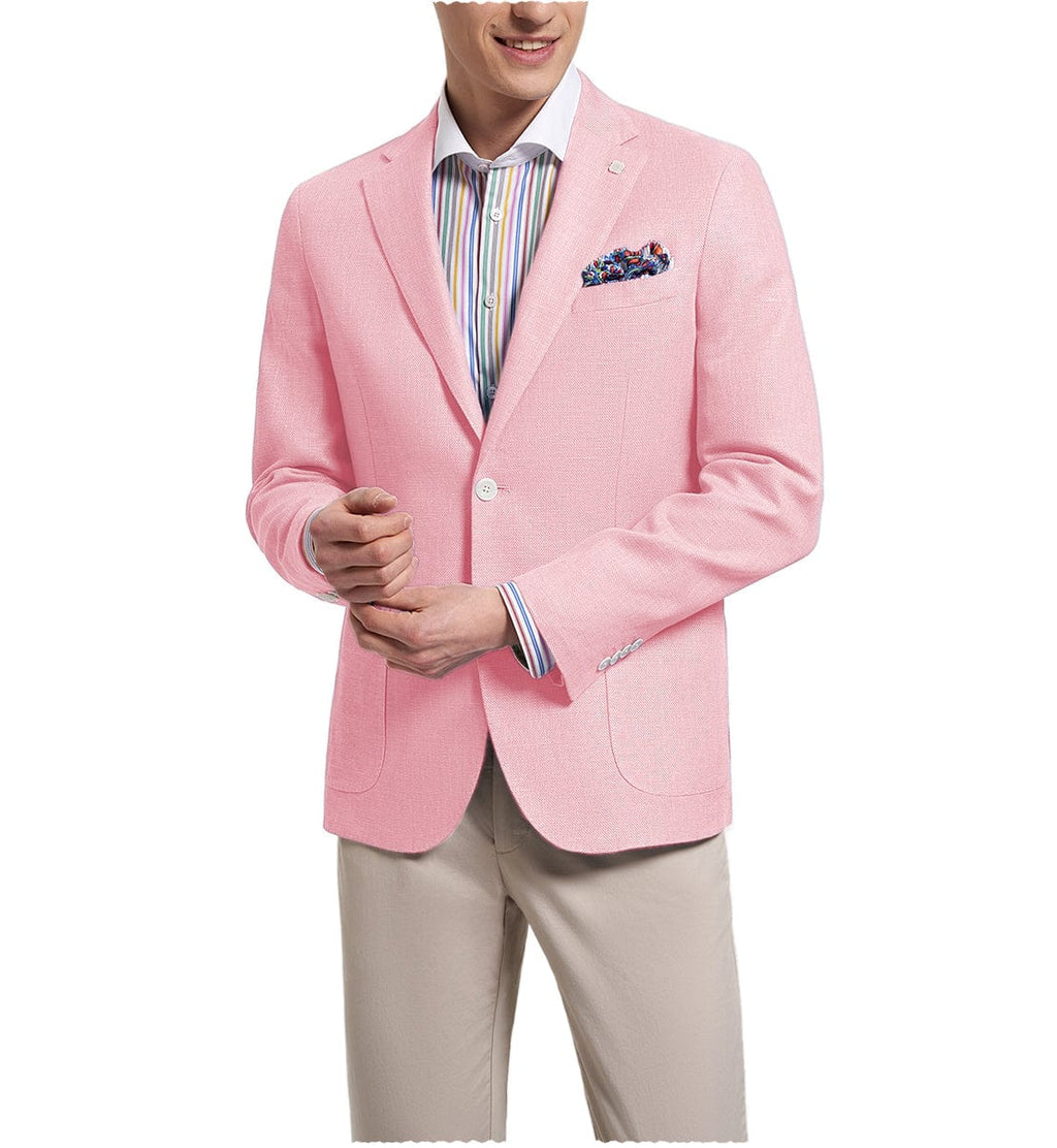 Tiavllya Tiavllya Fashion Men's Slim Fit Notch Lapel Flat Blazer