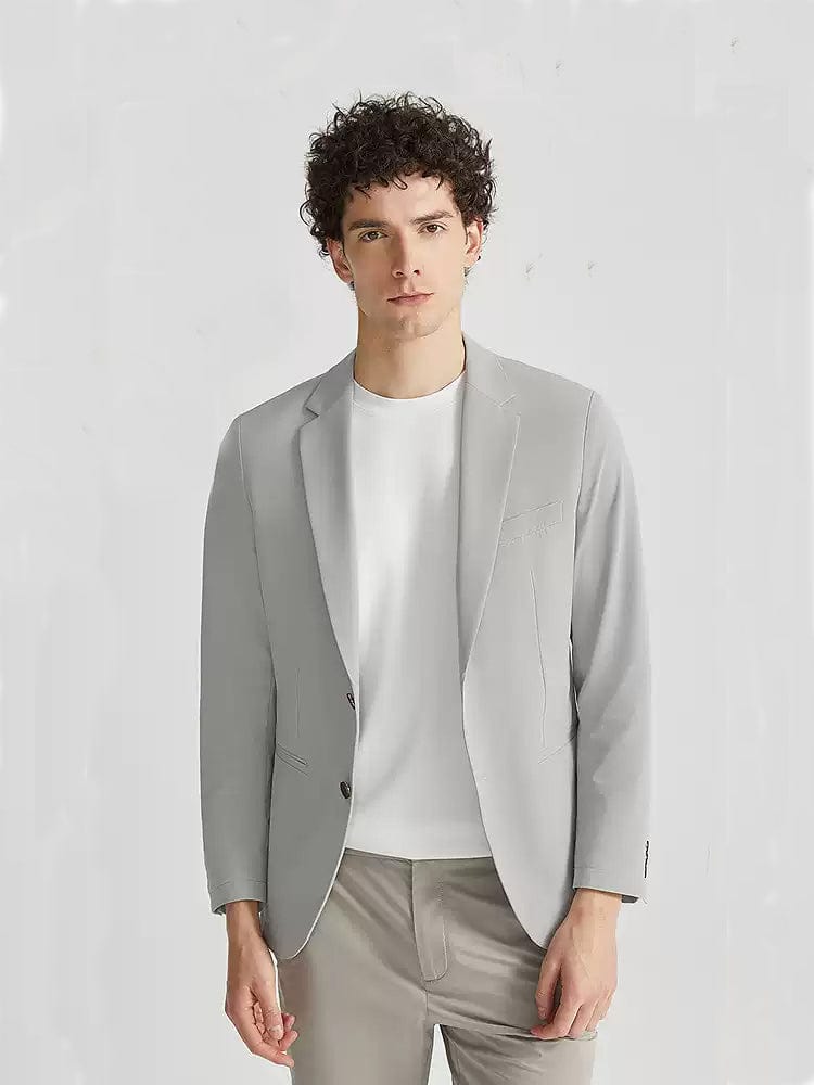 Tiavllya Tiavllya Fashion Men's Slim Fit Notch Lapel Flat Blazer For wedding