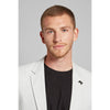 Tiavllya Tiavllya Fashion Men's Slim Fit Notch Lapel Flat Blazer For wedding