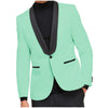 Tiavllya Tiavllya Fashion Men's Slim Fit Shawl Lapel Flat Blazer